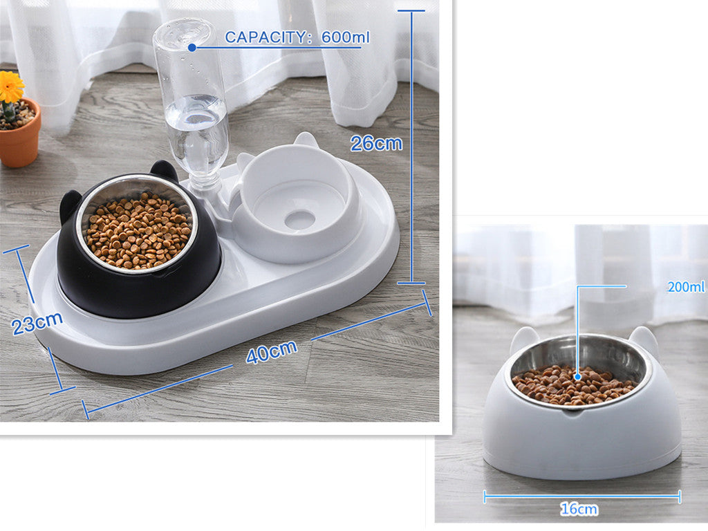 Cat Bowl Dog Bowl Food Bowl To Protect The Cervical Spine Stainless Steel Dog Bowl