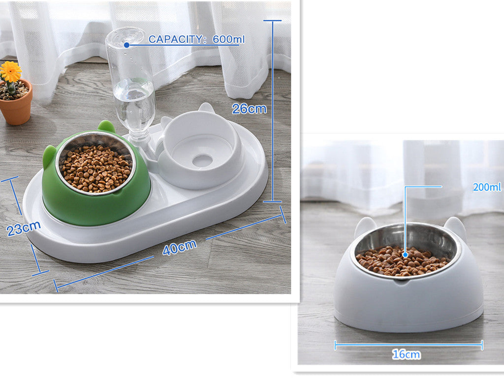 Cat Bowl Dog Bowl Food Bowl To Protect The Cervical Spine Stainless Steel Dog Bowl