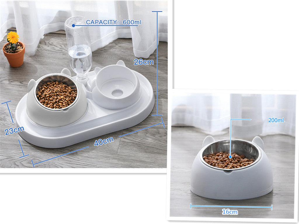Cat Bowl Dog Bowl Food Bowl To Protect The Cervical Spine Stainless Steel Dog Bowl
