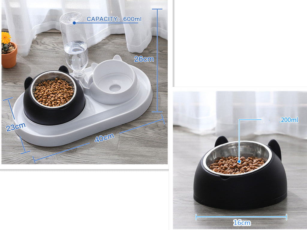 Cat Bowl Dog Bowl Food Bowl To Protect The Cervical Spine Stainless Steel Dog Bowl