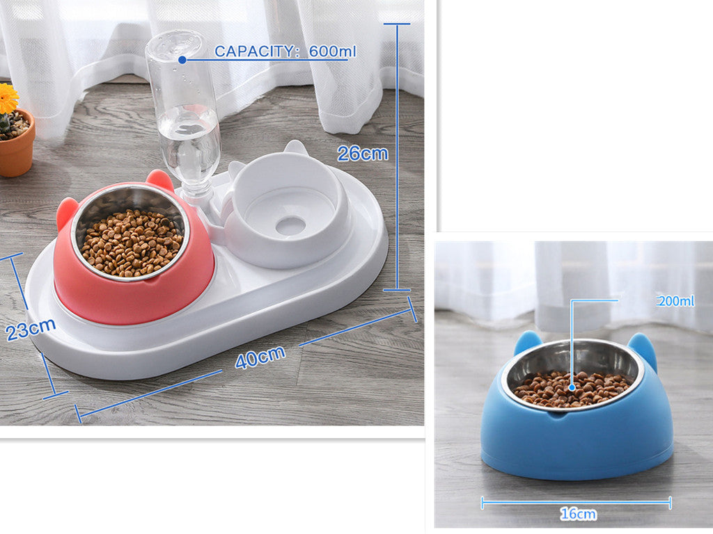 Cat Bowl Dog Bowl Food Bowl To Protect The Cervical Spine Stainless Steel Dog Bowl