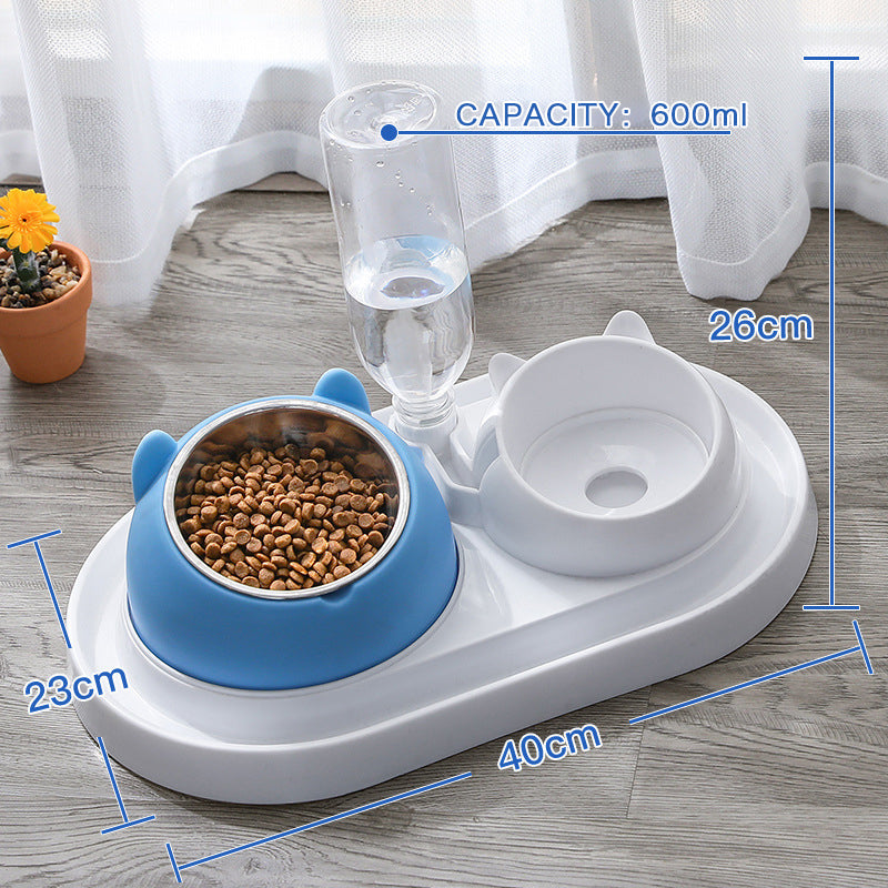 Cat Bowl Dog Bowl Food Bowl To Protect The Cervical Spine Stainless Steel Dog Bowl