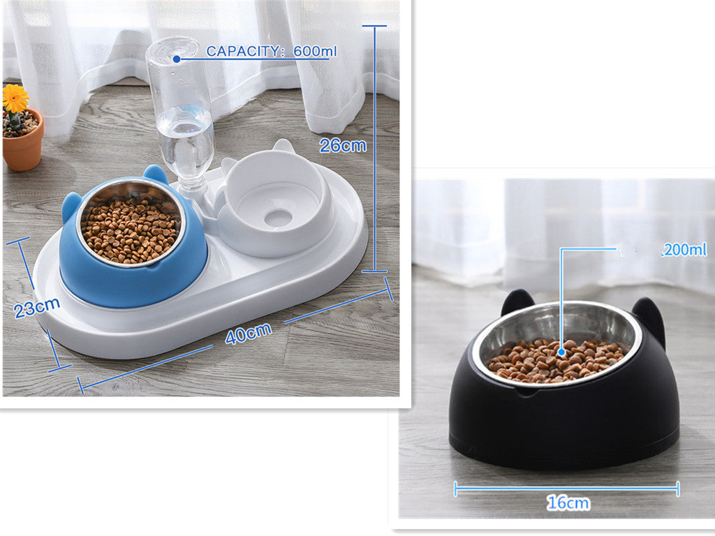 Cat Bowl Dog Bowl Food Bowl To Protect The Cervical Spine Stainless Steel Dog Bowl