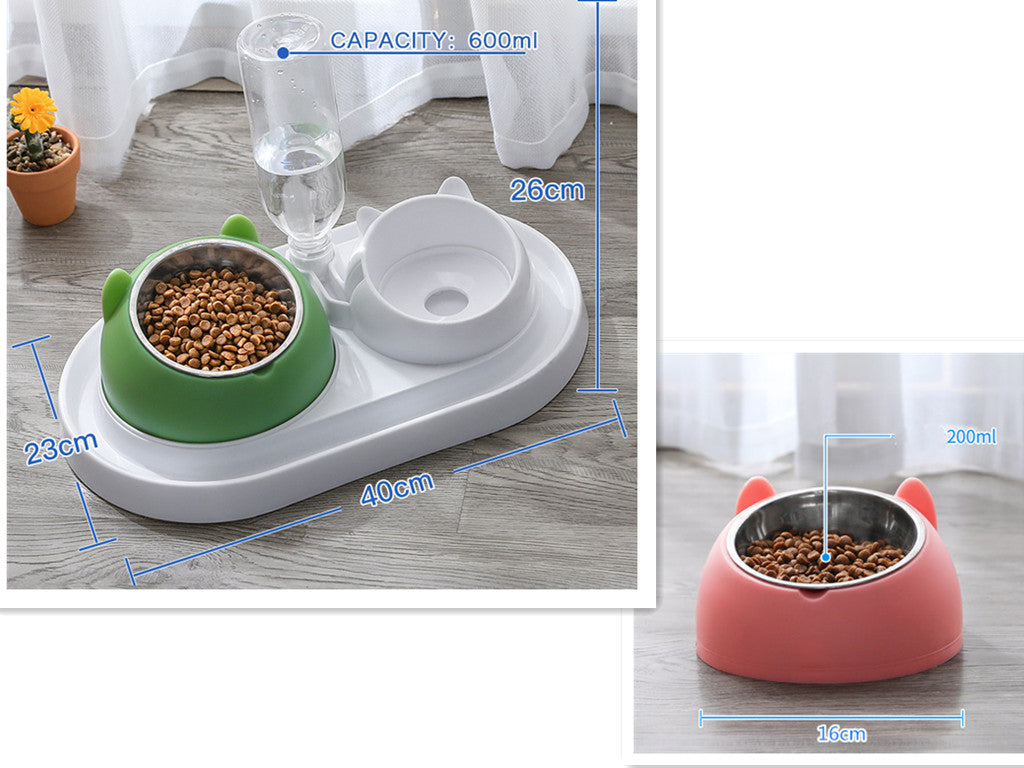 Cat Bowl Dog Bowl Food Bowl To Protect The Cervical Spine Stainless Steel Dog Bowl