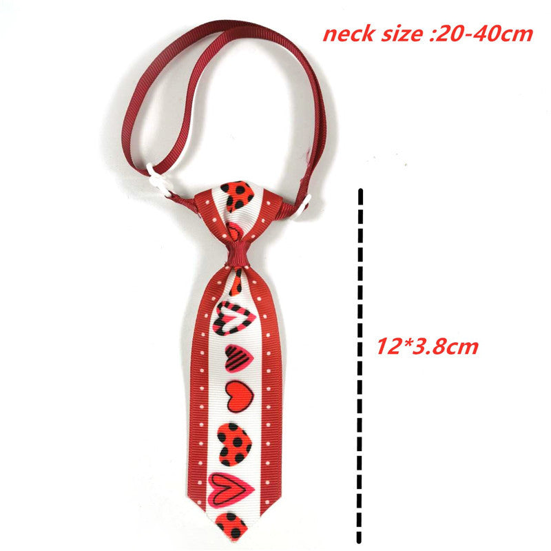 Cat And Dog Love Adjustable Collar Decorative Tie