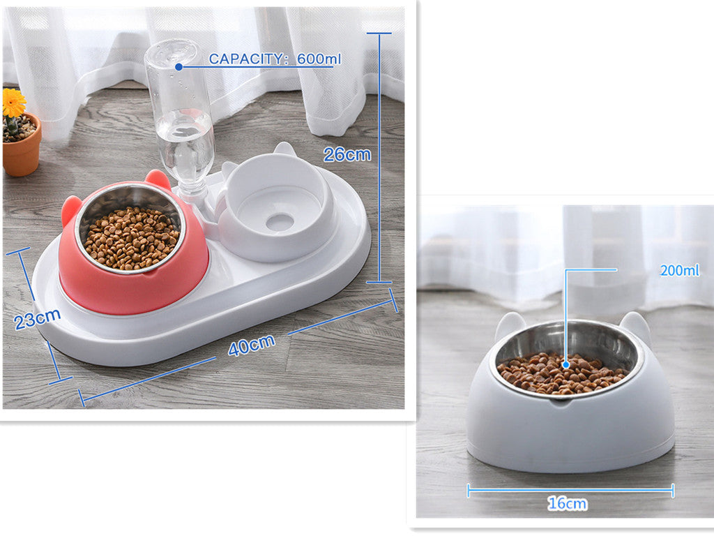 Cat Bowl Dog Bowl Food Bowl To Protect The Cervical Spine Stainless Steel Dog Bowl