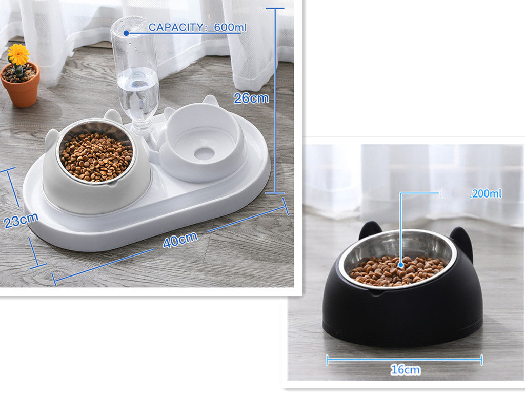 Cat Bowl Dog Bowl Food Bowl To Protect The Cervical Spine Stainless Steel Dog Bowl