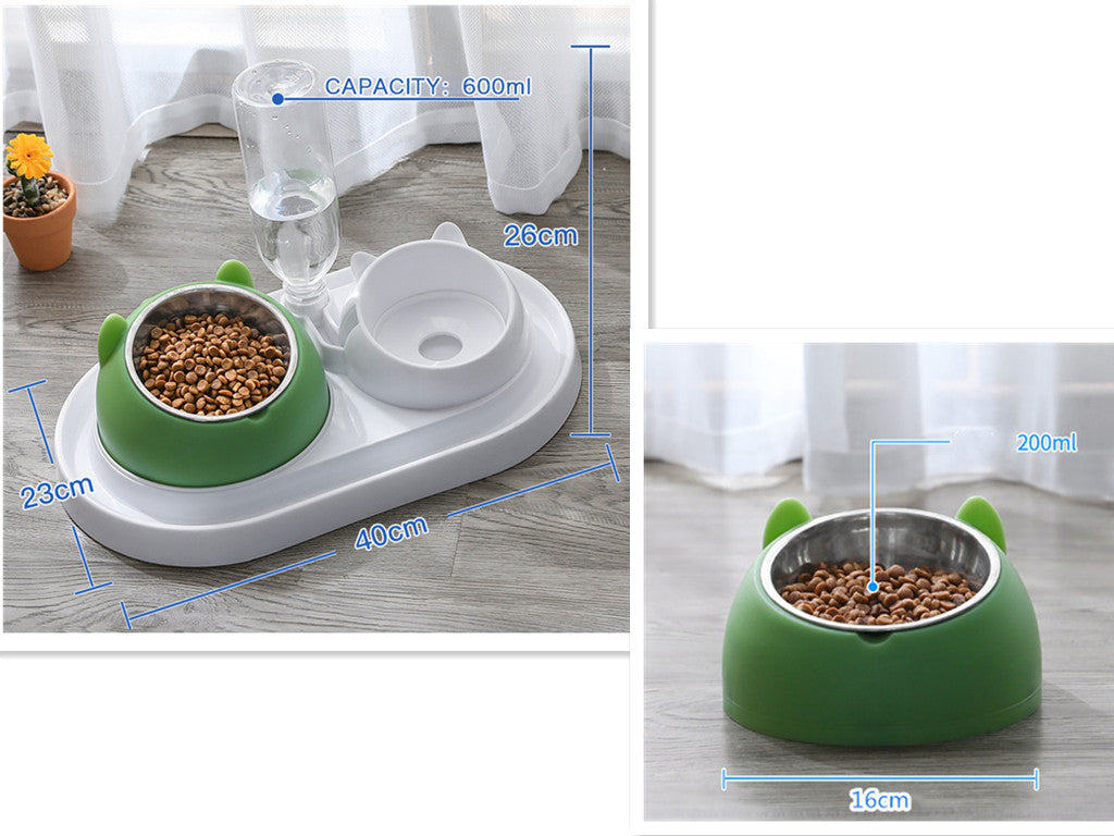 Cat Bowl Dog Bowl Food Bowl To Protect The Cervical Spine Stainless Steel Dog Bowl