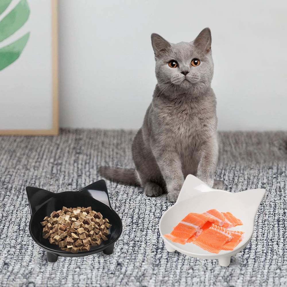 Cat Bowls Non Slip Cat Food Bowls Pet Bowl Shallow Cat Water Bowl To Stress Relief Of Whisker Fatigue Dog Bowl Cat Feeding Wide Bowls For Puppy Cats Small Animals