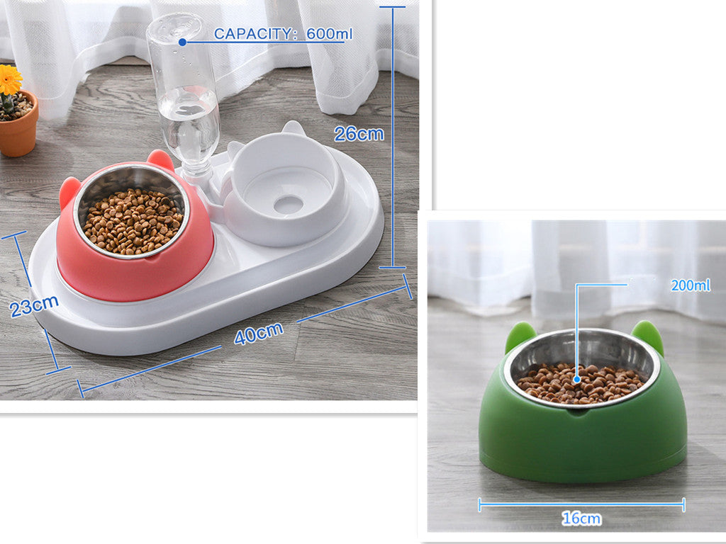 Cat Bowl Dog Bowl Food Bowl To Protect The Cervical Spine Stainless Steel Dog Bowl